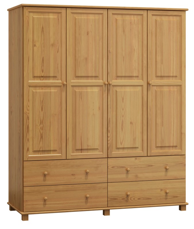 Dulap din lemn de pin 180 cm 4D nr6 culori