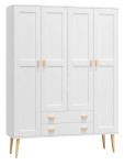 Dulap din lemn de pin 180 cm cuier/raftul sertar Venuci 4D nr2 culori