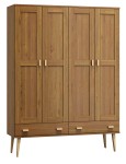 Dulap din lemn de pin 180 cm cuier/raftul sertar Venuci 4D nr1 culori