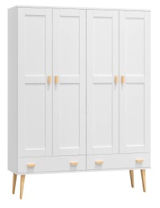 Dulap din lemn de pin 180 cm cuier/raftul sertar Venuci 4D nr1 culori