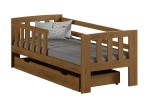 Pat copii Ala 160x70 cu protecții Stejar cu somieră