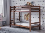 Pat supraetajat din lemn 90x200 nuc