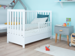 Pătuț de pin Baby Sleep 60x120 alb