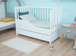 Pătuț de pin Baby Sleep 60x120 alb