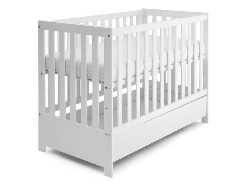 Pătuț de pin Baby Sleep 60x120 alb