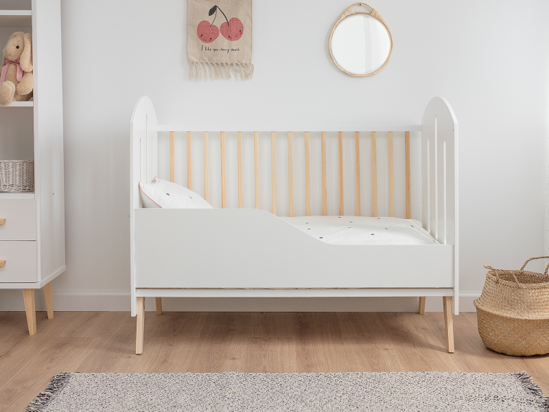 Pătuț de pin Baby Dream 60x120 alb/pin
