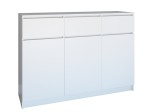 Comodă 120 cm 3D3S Alb