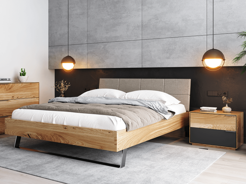 Pat de stejar Teramo 140x200 cm