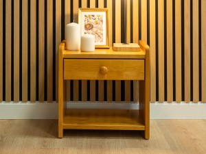 Noptieră din lemn de pin WIKI arin