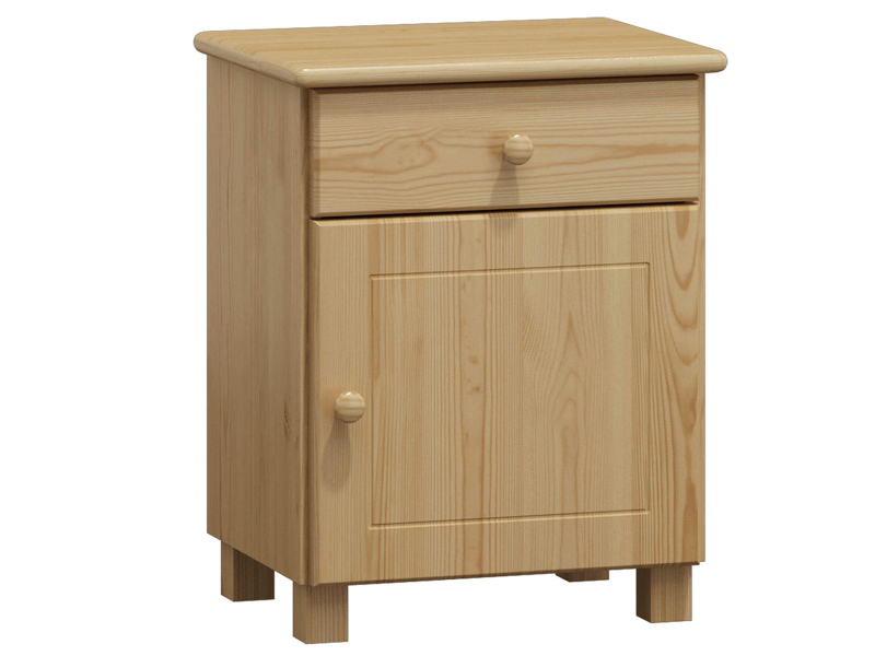 Noptieră din lemn de pin MEGA pin