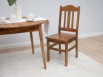 Masă rotundă din stejar fi110 +35 cm extensii Bergen ulei intens