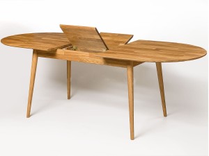 Masă pliabilă din stejar 170/210x90 Bergen ulei intens