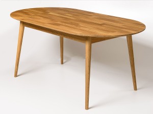 Masă din stejar 180x90 Bergen ulei intens