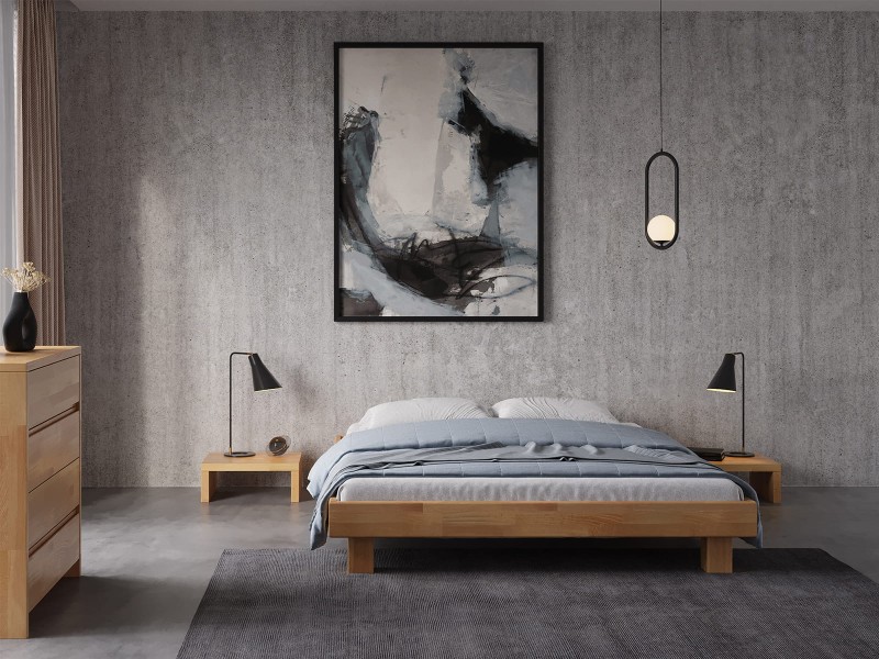 Pat din lemn de fag 180x200 Alicante