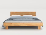 Pat înalt din lemn de fag 160x200 Getafe