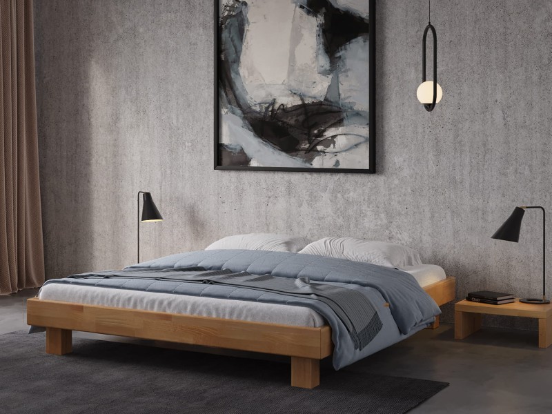 Pat din lemn de fag 180x200 Alicante