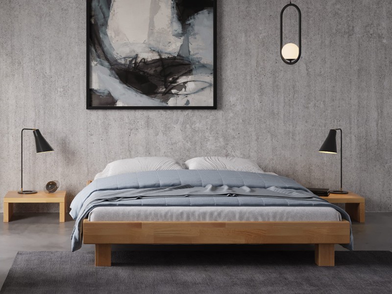 Pat din lemn de fag 180x200 Alicante