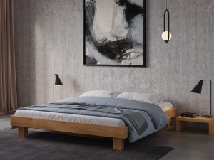 Pat din lemn de fag 120x200 Alicante