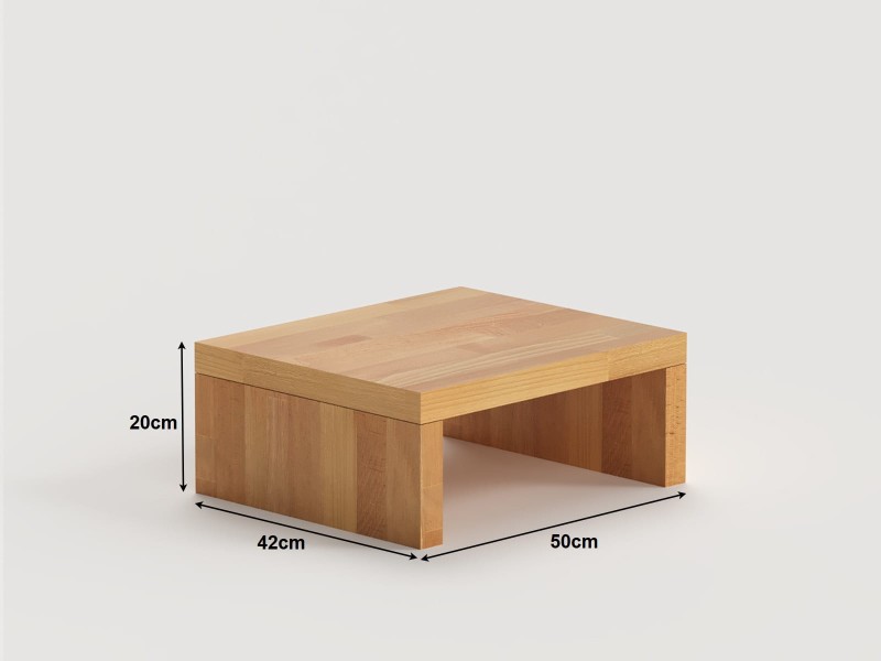 Măsuță de noptieră din lemn masiv de fag Alicante