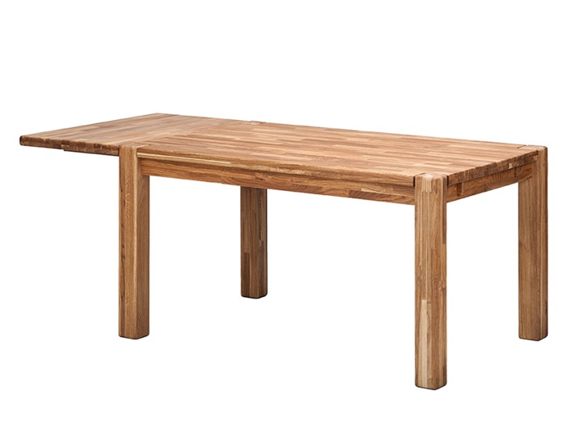 Masă rustică din stejar 90x180-280 cm Falun ulei intens