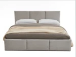 Pat Tapitat cu spatiu de depozitare 140x200 TOP Line 7 Gri Velvet