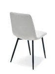 Scaun tapitat Pasos Velvet Gri Deschis