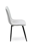 Scaun tapitat Pasos Velvet Gri Deschis