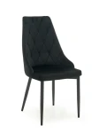 Scaun tapitat Paulo Velvet Negru