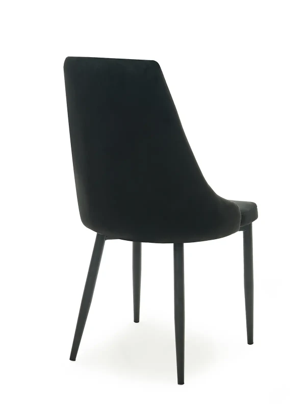 Scaun tapitat Paulo Velvet Negru