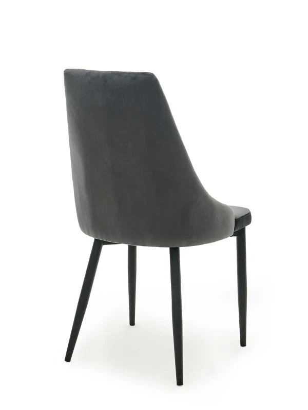 Scaun tapitat Paulo Velvet Gri