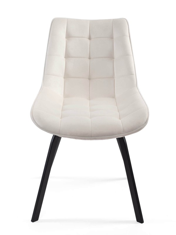 Scaun tapitat Tebe Velvet Bej