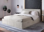 Pat Tapitat cu spatiu de depozitare 120x200 TOP Line 7 Gri Velvet