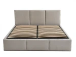 Pat Tapitat cu spatiu de depozitare 120x200 TOP Line 7 Gri Velvet