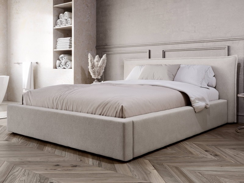 Pat tapitat cu spatiu de depozitare 180x200 PRO line 19 Soro 21