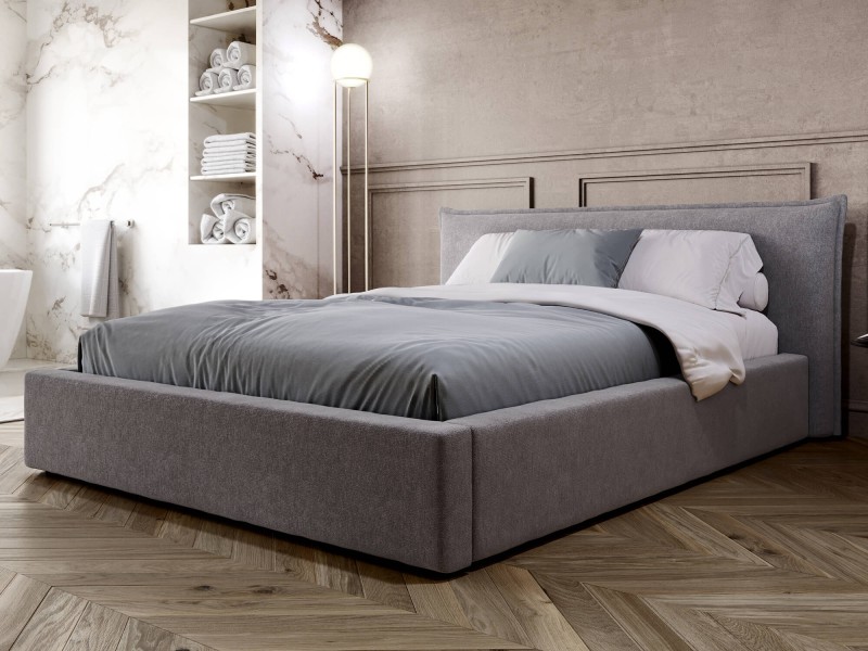 Pat tapitat cu spatiu de depozitare 180x200 PRO line 19 Soro 90