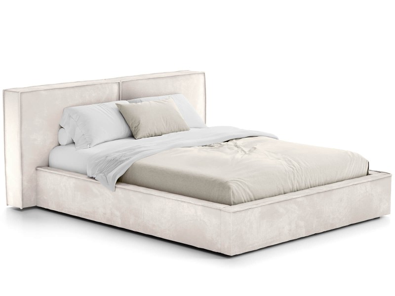 Pat tapitat cu spatiu de depozitare 180x200 PRO line 20 Harmony 02  bej