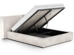 Pat tapitat cu spatiu de depozitare 180x200 PRO line 20 Harmony 02  bej