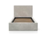 Pat pentru copii tapitat 90x200 cu cadru, gri Velvet Kids Line 4