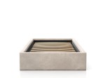 Pat Tapitat cu spatiu de depozitare 90x200 cm cu cadru, bej Velvet Kids Line Box