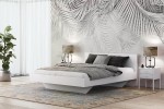Pat de levitare 180x200 din placa de mobilier DM2 alba