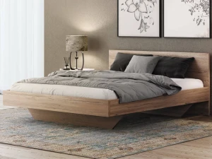 Pat de levitare 180x200 din placa de mobilier DM2 stejar craft