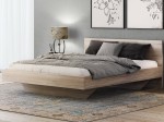 Pat de levitare 180x200 din placa de mobilier DM2 stejar sonoma