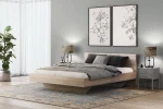 Pat de levitare 180x200 din placa de mobilier DM2 stejar sonoma