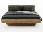 Pat de levitare 180x200 din placa de mobilier DM2 stejar craft
