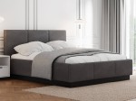 Pat tapițat levitant cu spațiu de depozitare 180x200 TOP line 8 Grafit Velvet