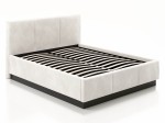 Pat tapițat levitant cu spațiu de depozitare 180x200 TOP line 8 Bej Velvet