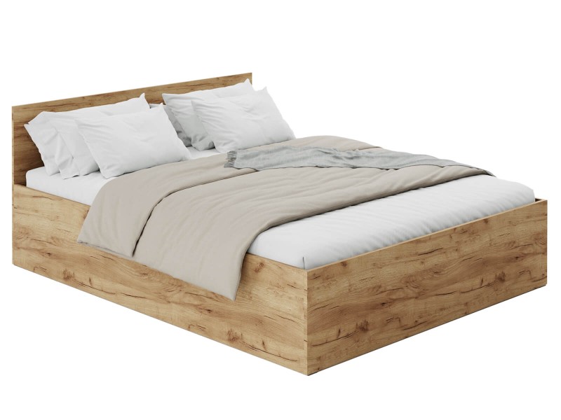 Pat 120x200 cu somieră DM1 stejar craft