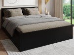 Pat 120x200 cu somieră DM1 negru