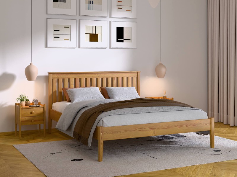 Pat de pin 160x200 Bilbao stejar