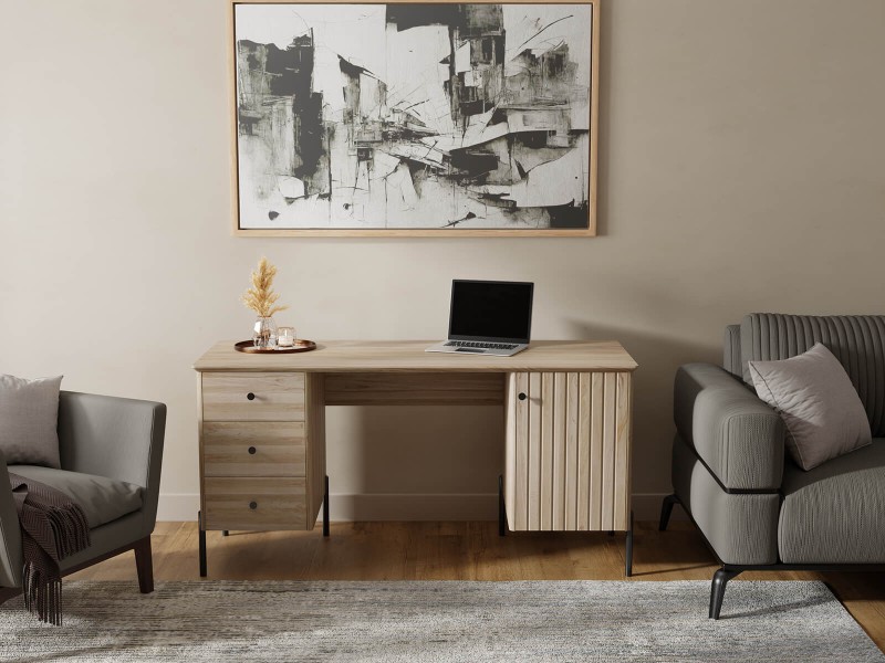 Birou din lemn de fag Lamelo, Fag natural